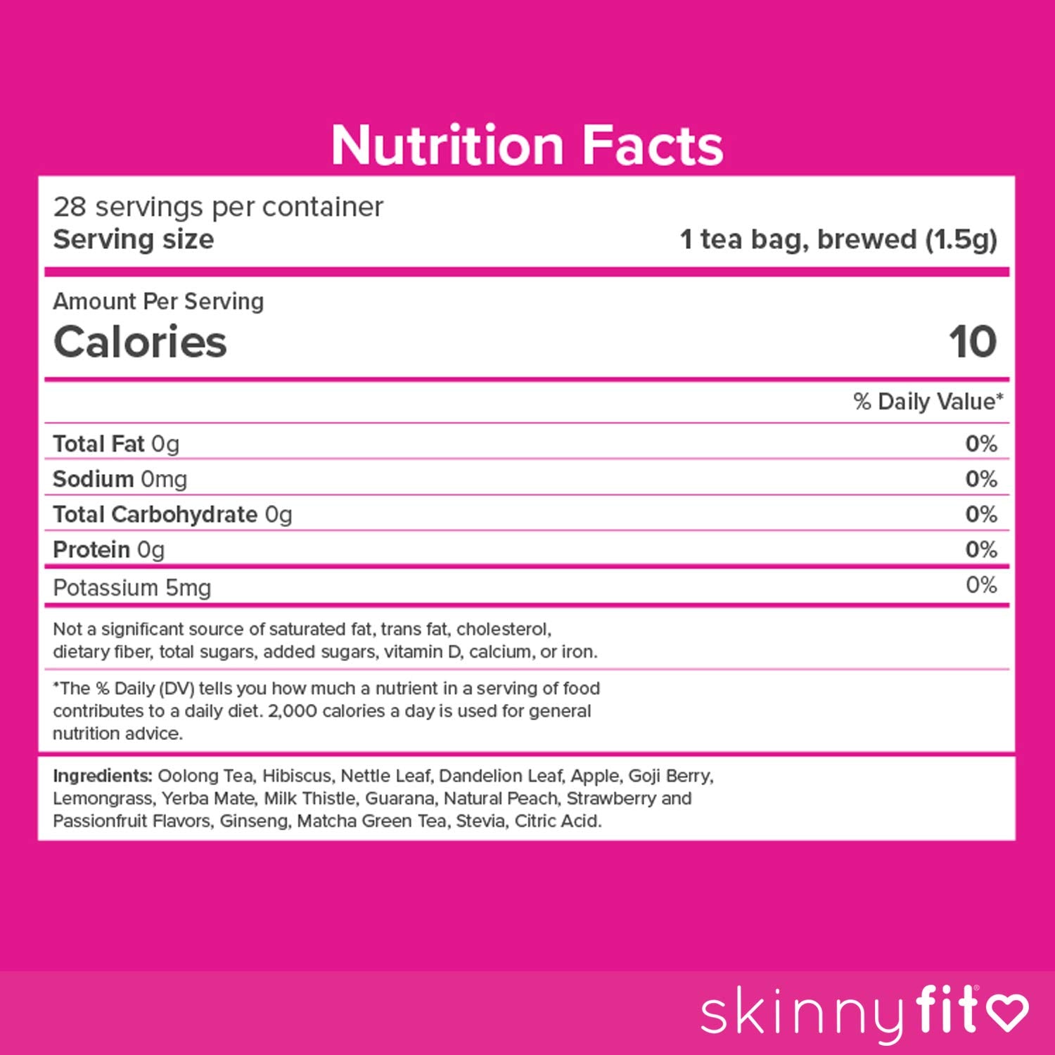 SkinnyFit Detox Tea: All-Natural, Laxative-Free, Supports A Healthy Weight SkinnyFit uk supplements