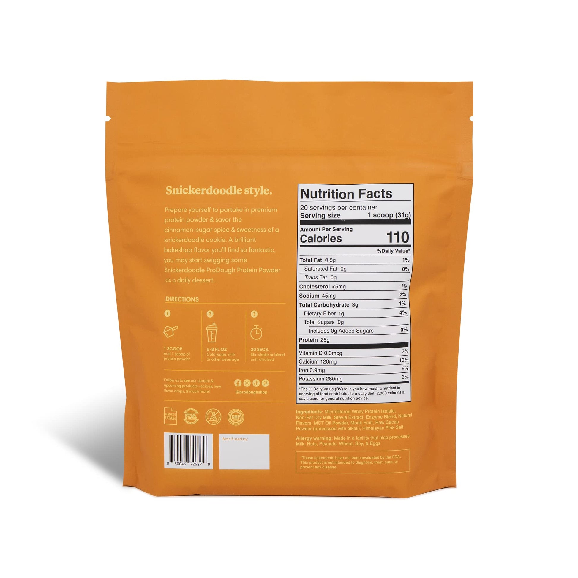 ProDough Gourmet Whey Isolate Hydrolized Protein Powder for Shake Mix- Easy Digest ProDough Protein Bakeshop uk supplements