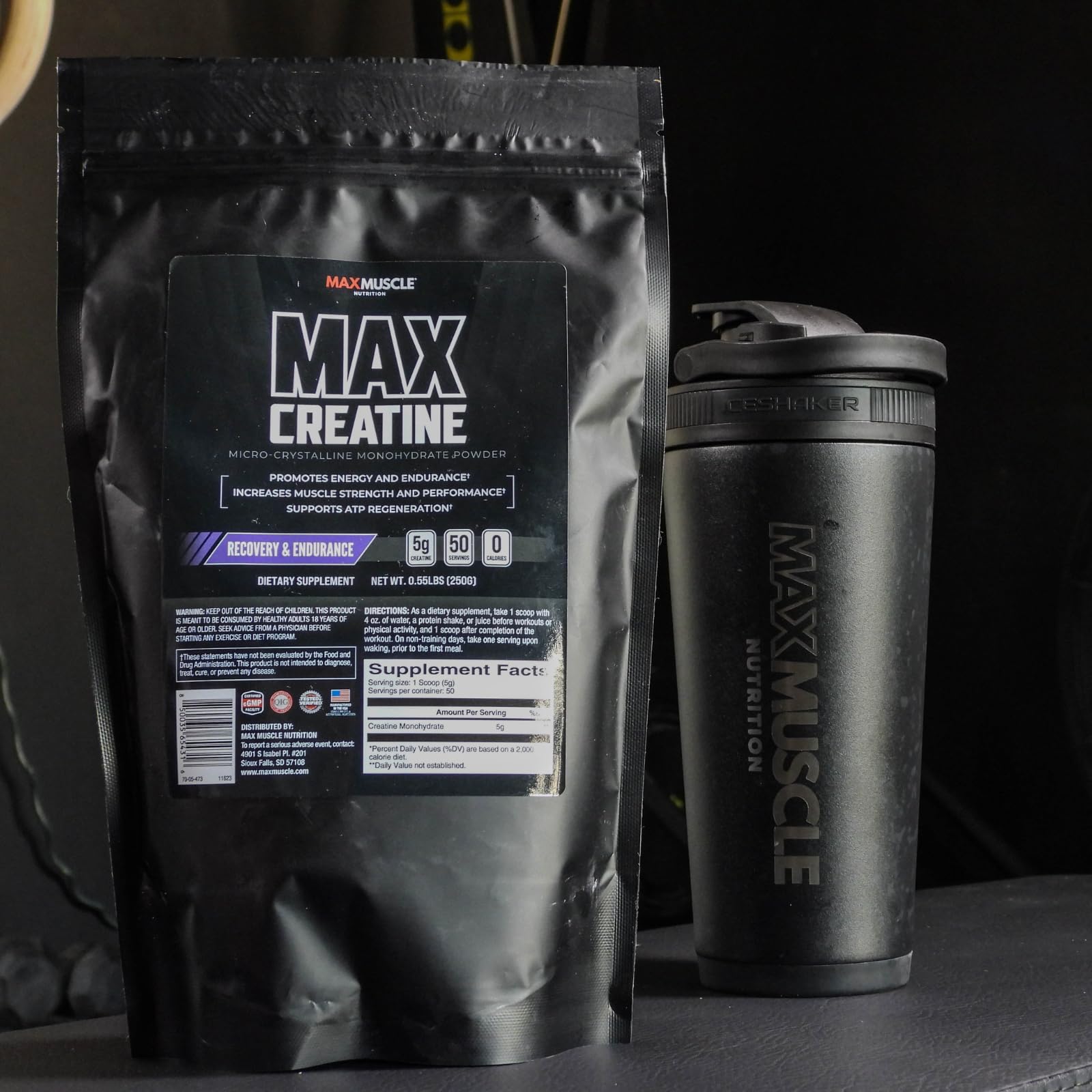 Max Muscle Ultra Pure Creatine Monohydrate Powder 5000 mg (5 Grams) | 3rd Party Purity Tested | 100% Micronized and Unflavored for Maximum Absorption | Keto Friendly | 8.8 Ounces | 50 Servings Max Muscle uk supplements