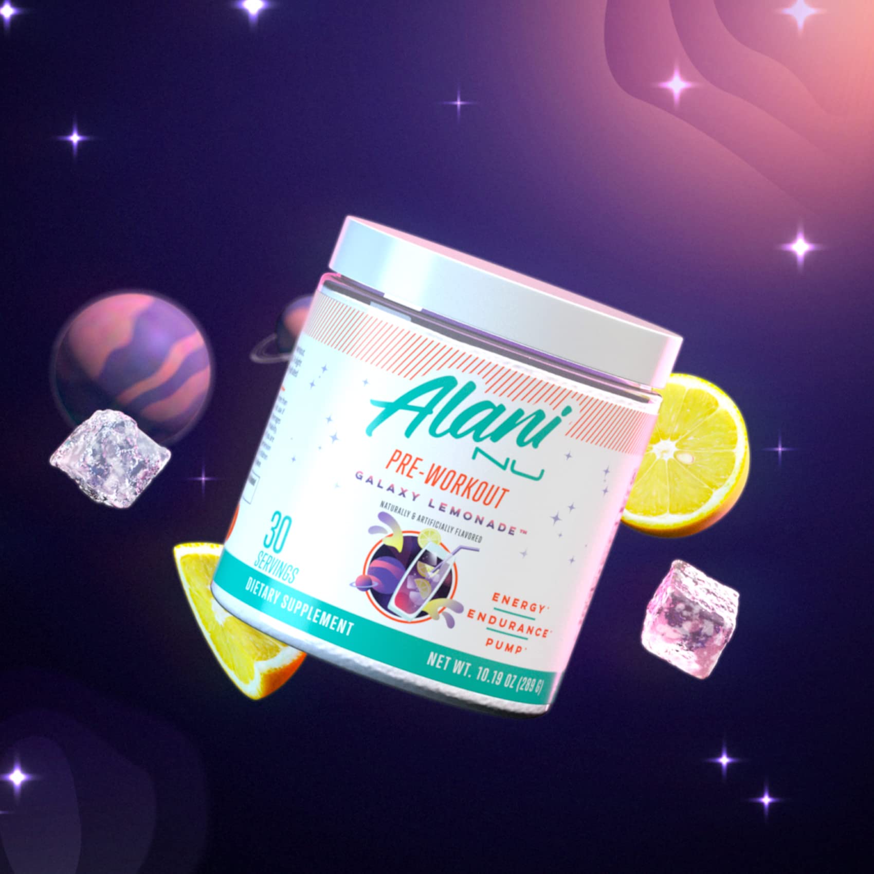 Alani Nu Pre Workout Powder GLAXAY Lemonade, Amino Energy Boost, Endurance Supplement, Sugar Free, 200mg Caffeine, L-Theanine, Beta-Alanine, L-Citrulline, 30 Servings Alani Nu uk supplements