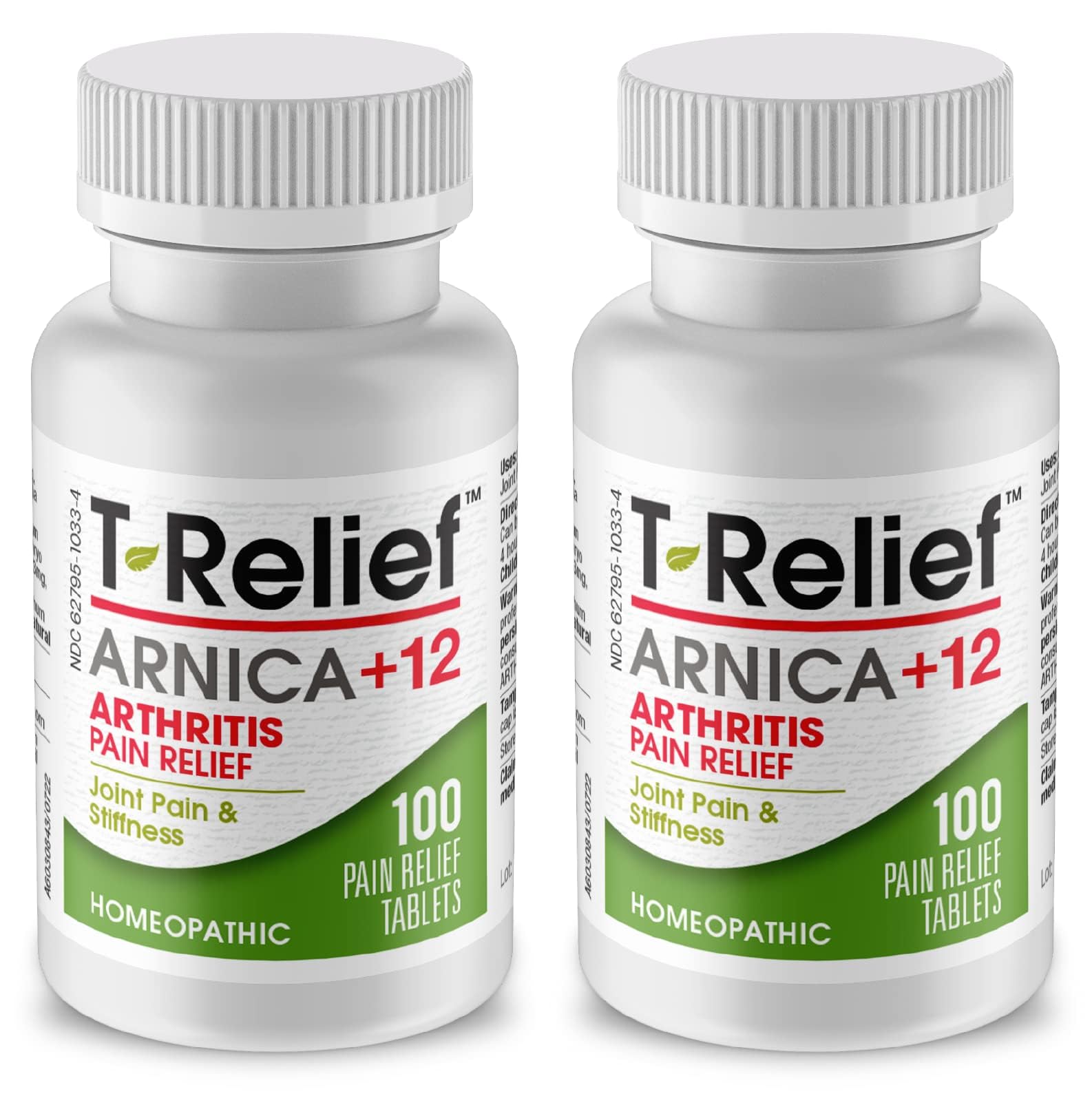 T-Relief Arthritis Arnica +12 Pain Relieving Natural Medicines Help Reduce Soreness Stiffness Aches & Pains in Joints Naturally - 100 Tablets (2 Pack) MediNatura uk supplements