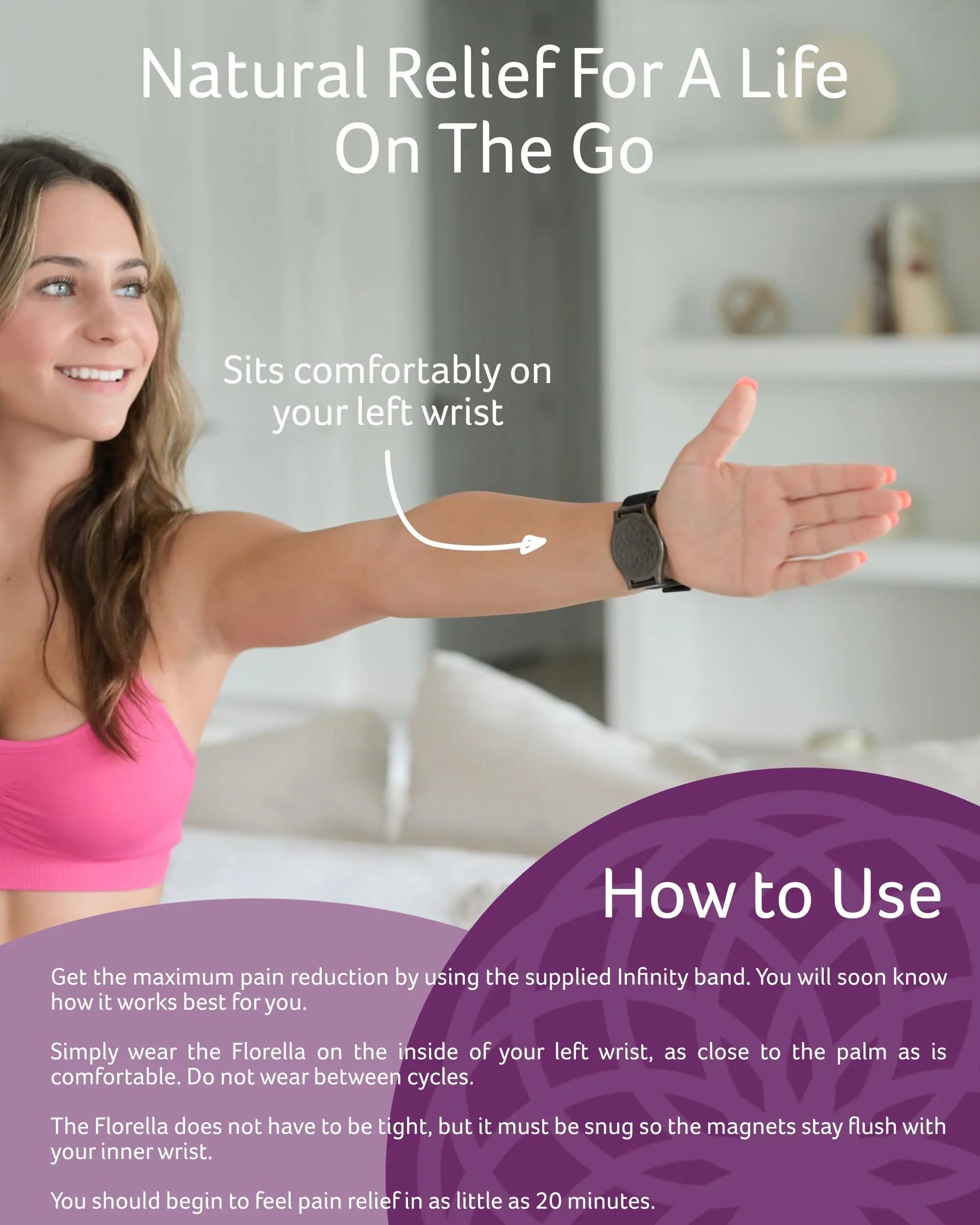 MediMags Period Pain Relief Device - Clinically Proven, All Natural Relief for A Life On The Go - The Florella Therapeutic Device Helps Alleviate The Pain from Menstrual Cramps. Florella uk supplements