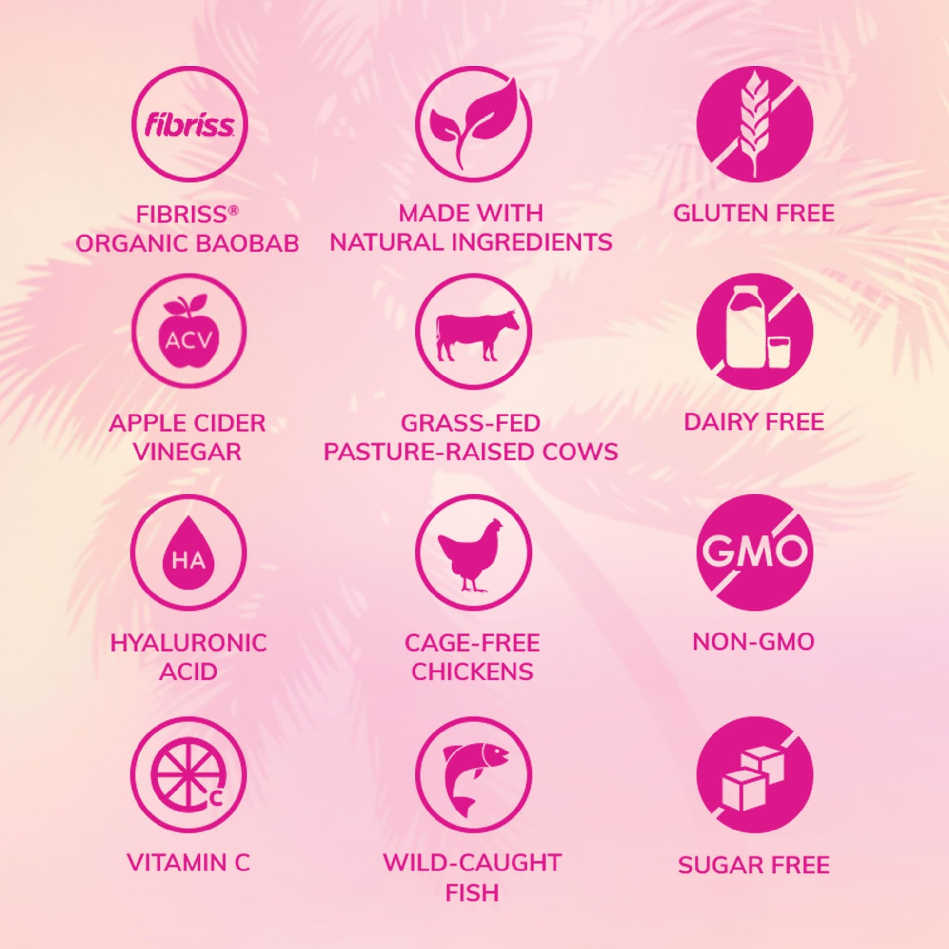 SkinnyFit Super Youth Tropical Punch Multi-Collagen Peptides + Probiotics, Baobab Fiber SkinnyFit uk supplements