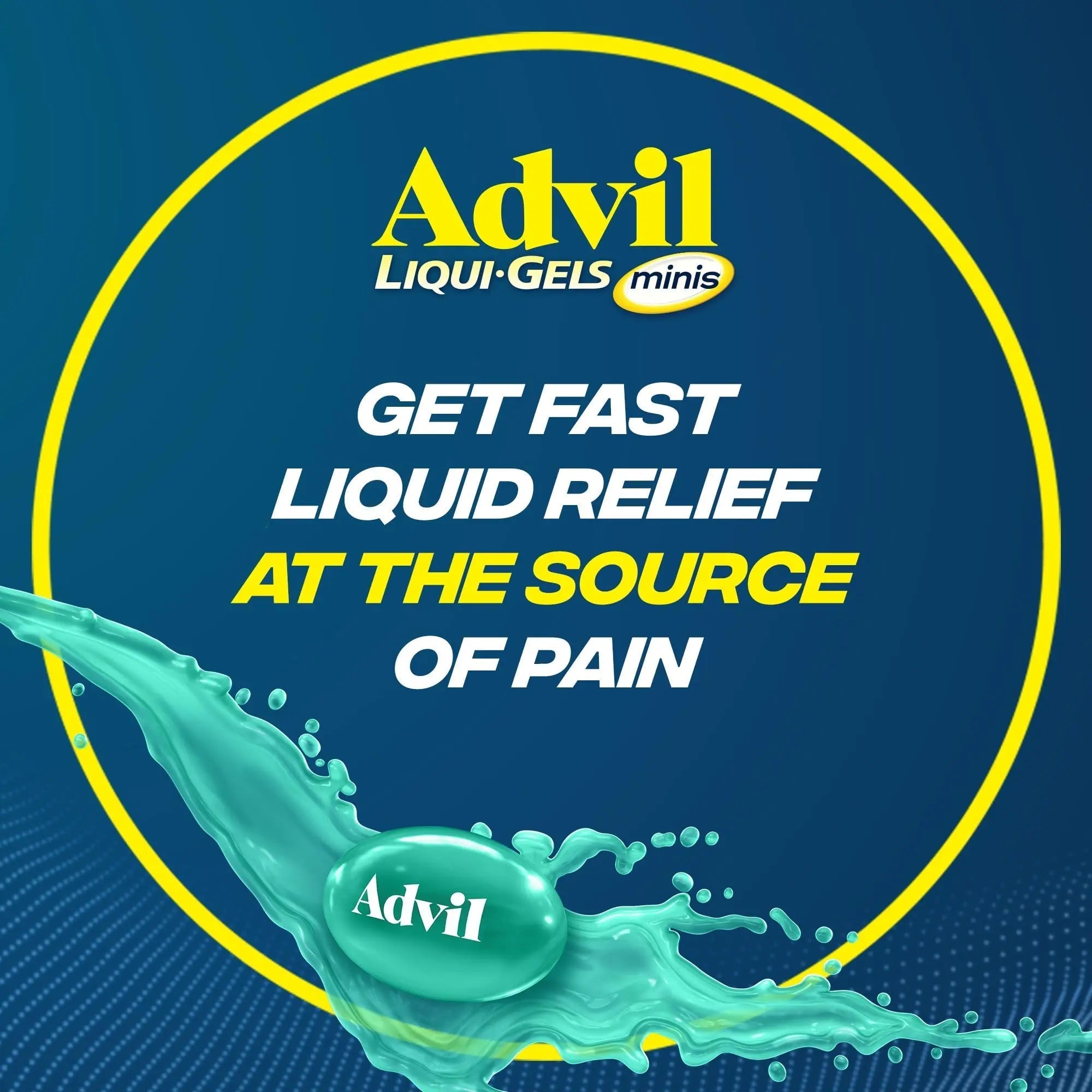 Advil Liqui-Gels minis Pain Reliever and Fever Reducer, Pain Medicine for Adults with Ibuprofen 200mg for Pain Relief - 200 Liquid Filled Capsules Advil uk supplements