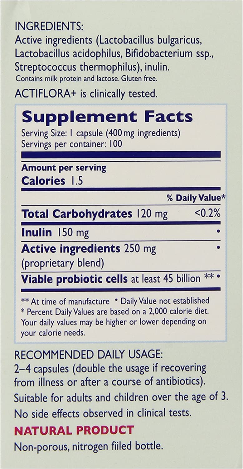 Kendy USA, Actiflora+, Potent Natural Biostimulator, 100 Veggie Caps Kendy uk supplements