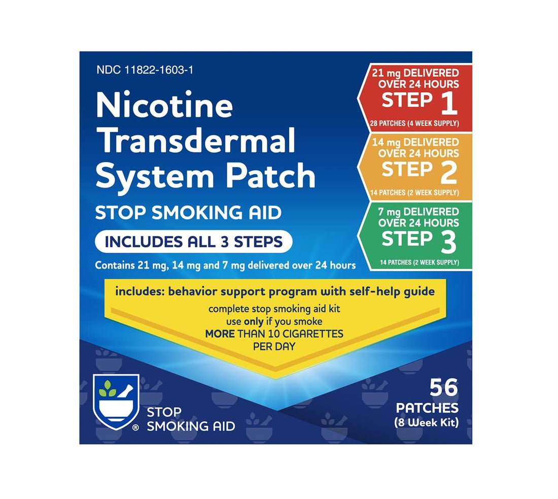 Rite Aid Nicotine Patch Kit, Steps 1 Through 3 to Quit Smoking, 21, 14, 7mg Rite Aid uk supplements
