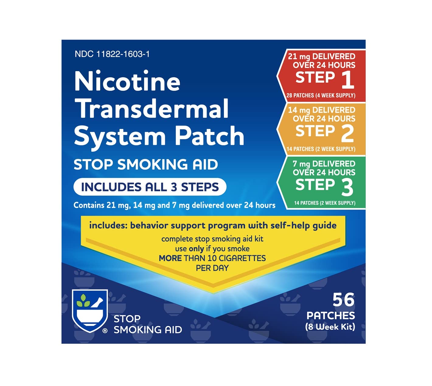 Rite Aid Nicotine Patch Kit, Steps 1 Through 3 to Quit Smoking, 21, 14, 7mg Rite Aid uk supplements