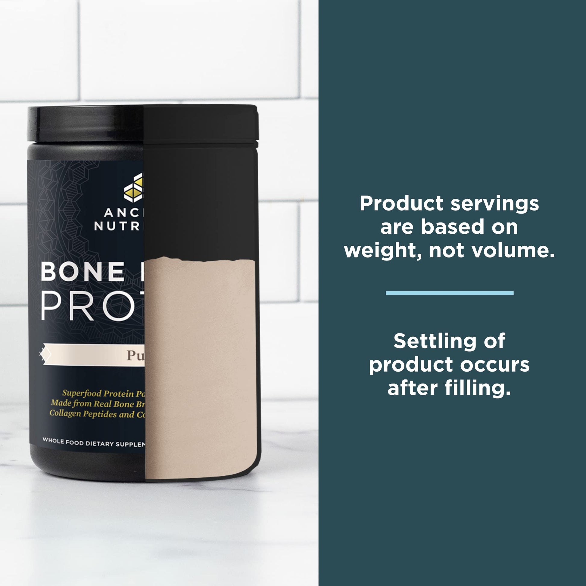Ancient Nutrition Bone Broth Protein Powder, Pure Flavor, 20 Servings Size Ancient Nutrition uk supplements
