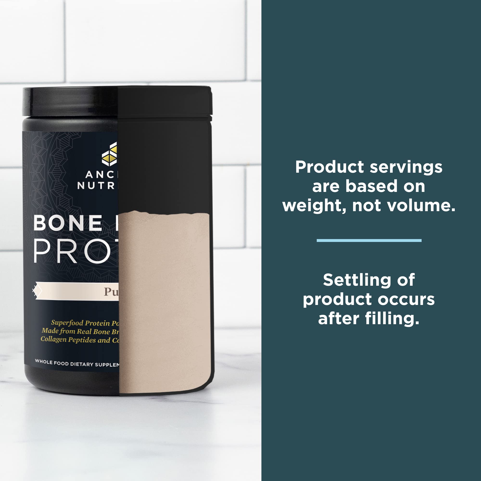 Ancient Nutrition Bone Broth Protein Powder, Pure Flavor, 20 Servings Size Ancient Nutrition uk supplements