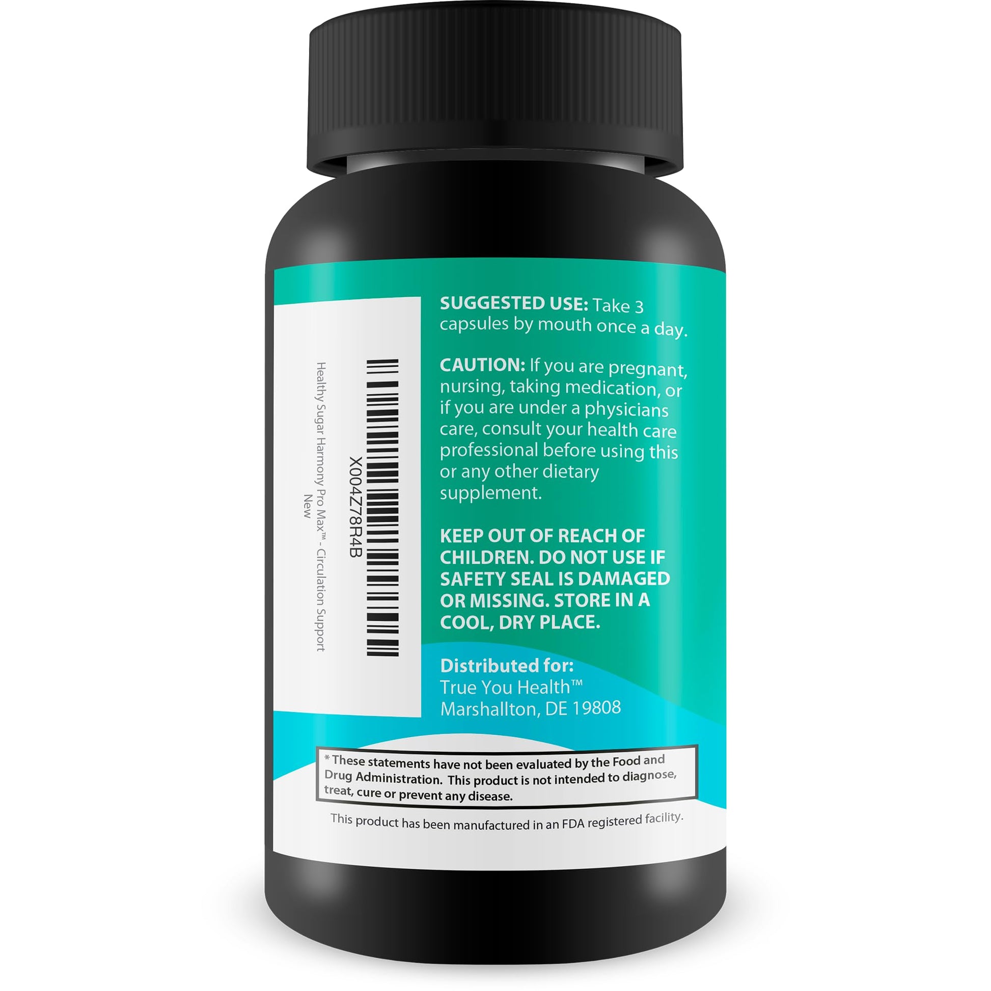 Healthy Sugar Harmony Pro Max - Our Best Blood Cleansing Formula - Support Healthy Sugar Balance & Immune Health with This Premium Blood Support Supplement - Bloodflow & Cardiovascular Support True You Health uk supplements