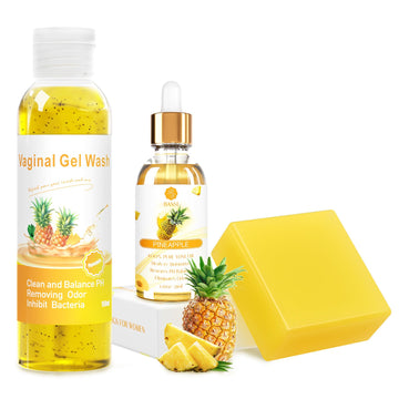 Feminine Wash & Yoni Oil & Yoni Soap Set for Women, Yoni Wash for Vaginal Ph Balance Remove Odor BASSI uk supplements