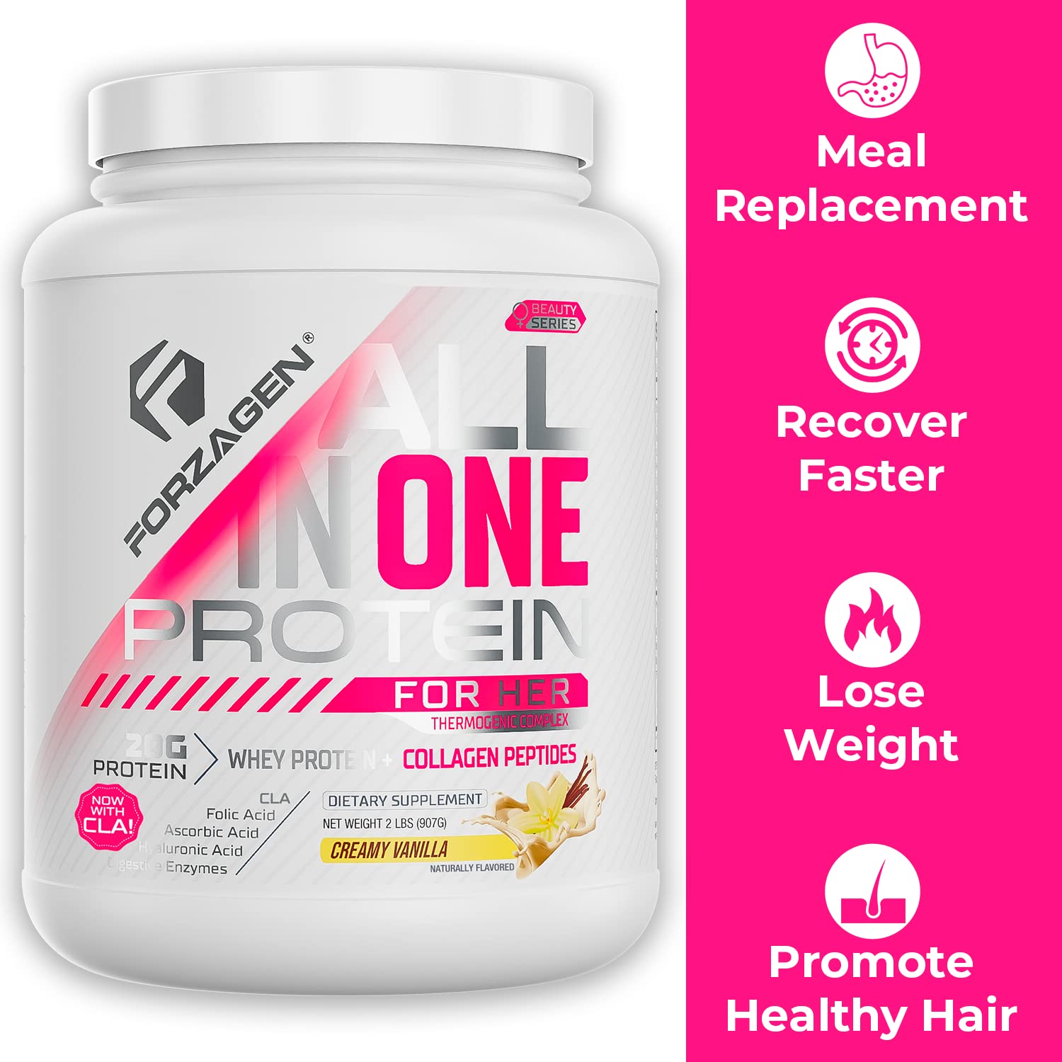 Forzagen All in One Protein for Her, Protein Powder for Women with Collagen Peptides Forzagen uk supplements