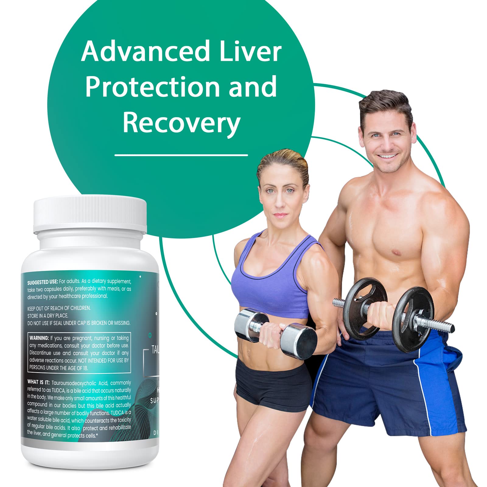 Genogna TUDCA 1100mg-Liver Support Supplement for Detox Cleanse, Water-Soluble Bile Genogna uk supplements