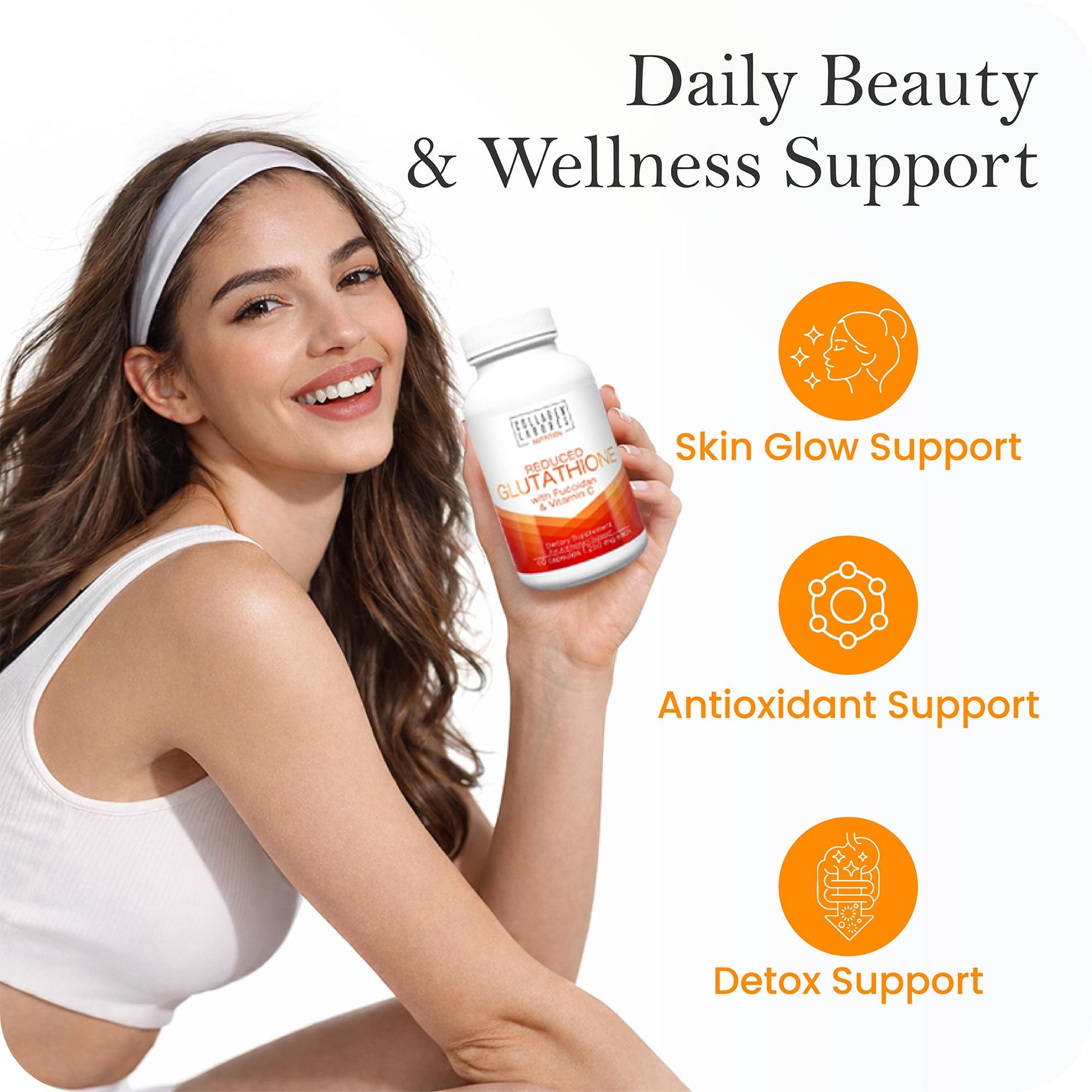 Advanced Glutathione Complex 500mg – with Fucoidan & Vitamin C – Antioxidant Support for Skin Glow, Detox & Immune Health – Non-GMO, Made in USA (60 Capsules) Collagen Laborés uk supplements