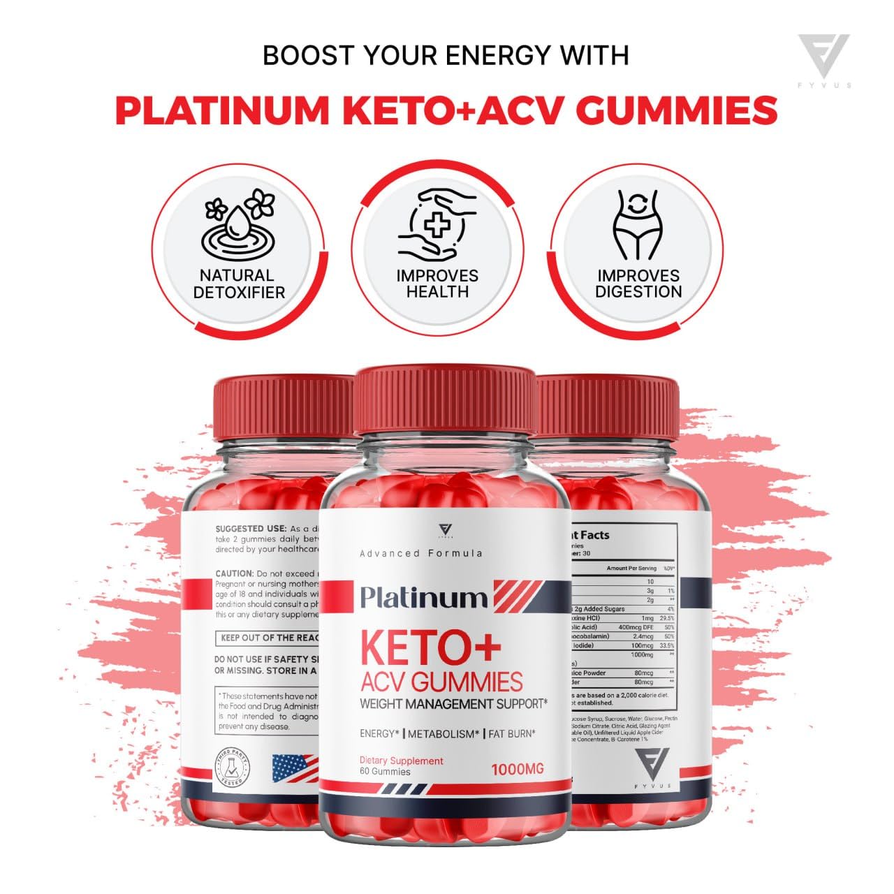 (3 Pack) Platinum Keto ACV Gummies, Platinum Keto ACV Gummies Advanced Weight Loss Kohzie uk supplements