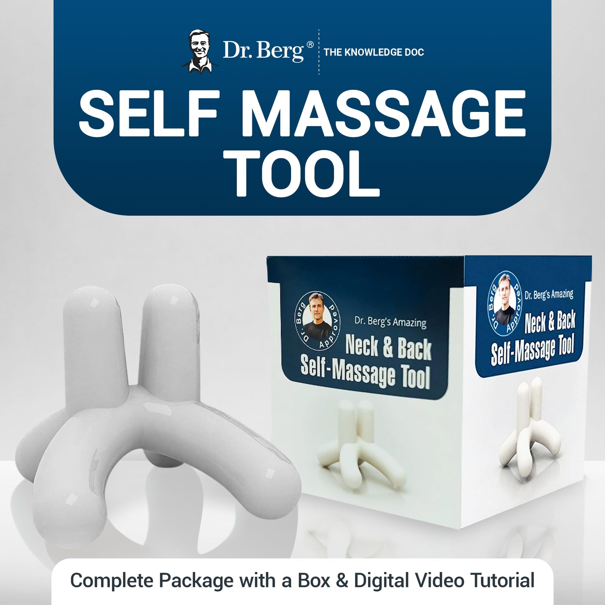 Dr. Berg’s Self-Massage Tool, Best for Back Pain Relief, Handheld Neck and Lower Back Dr. Berg Nutritionals uk supplements