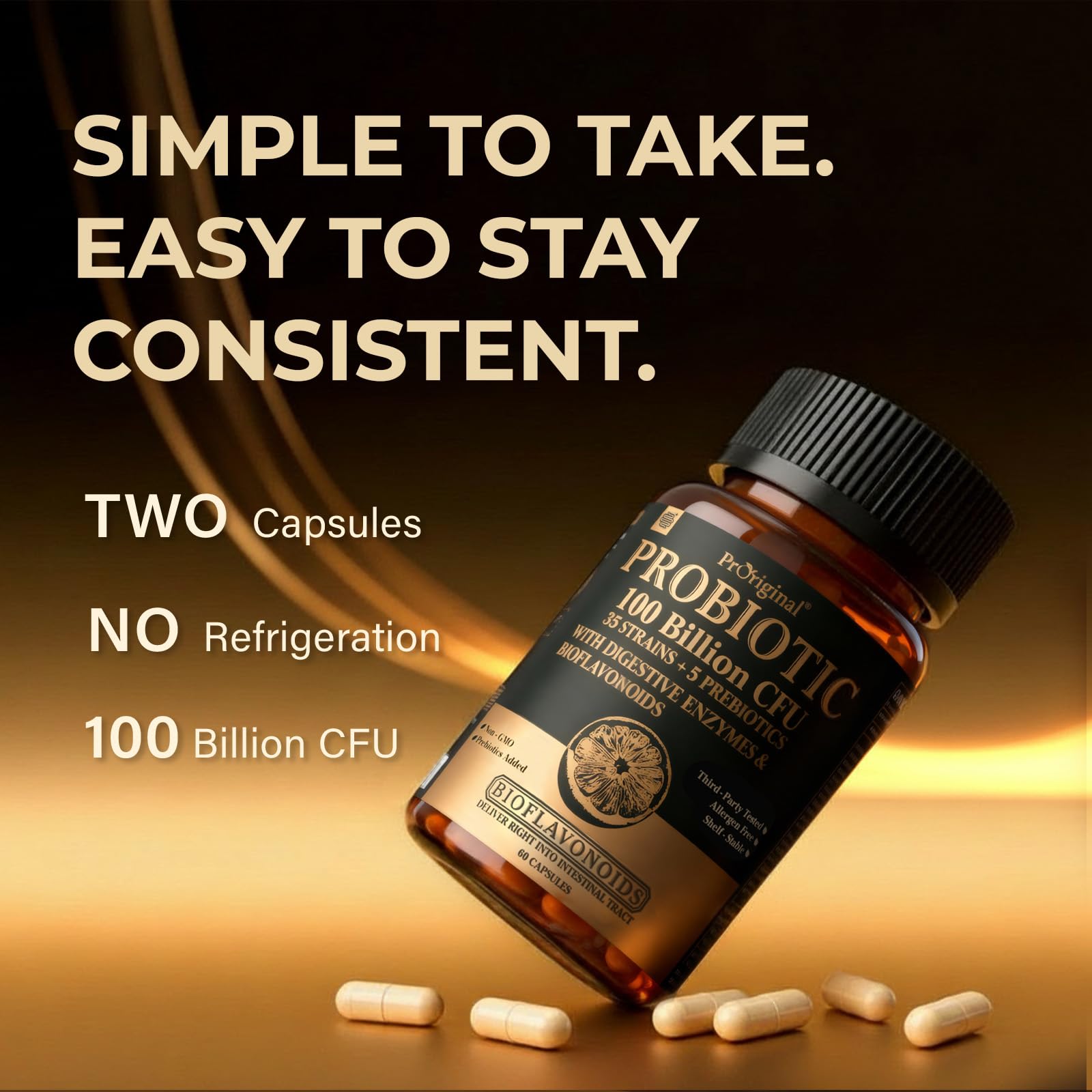 Probiotics with Prebiotics for Men and Women - 35 Strains Probiotics 100 Billion CFU for Gut & Digestive Health, Vegan Acidophilus Probiotic Supplement, Non-GMO Raw Probiotic 60 Capsules Proriginal uk supplements