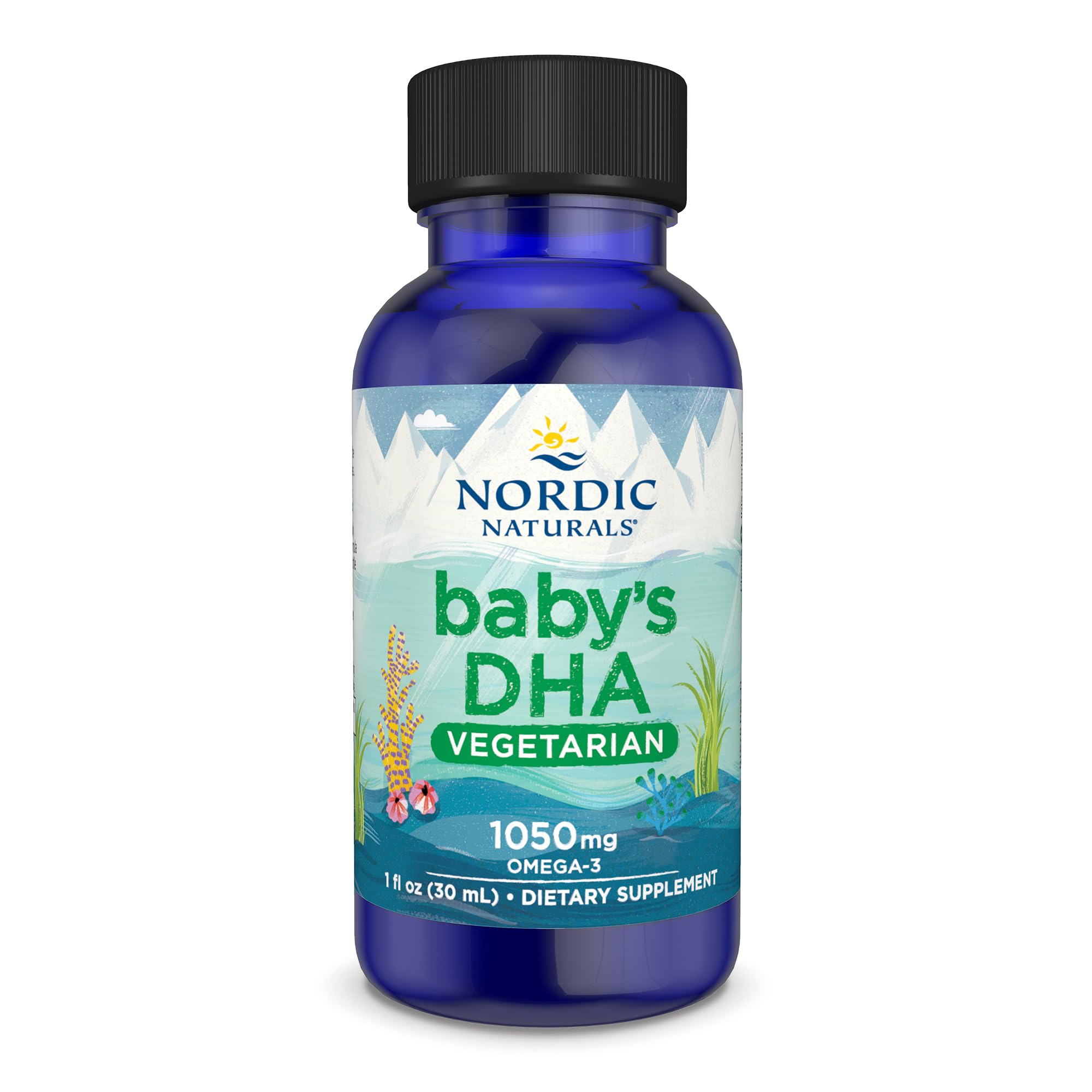 Nordic Naturals Baby’s DHA Vegetarian, Unflavored - 1050 mg Plant-Based Omega-3-1 oz - Supports Brain & Vision Development in Babies - Non-GMO, Vegan - 15 Servings Nordic Naturals uk supplements
