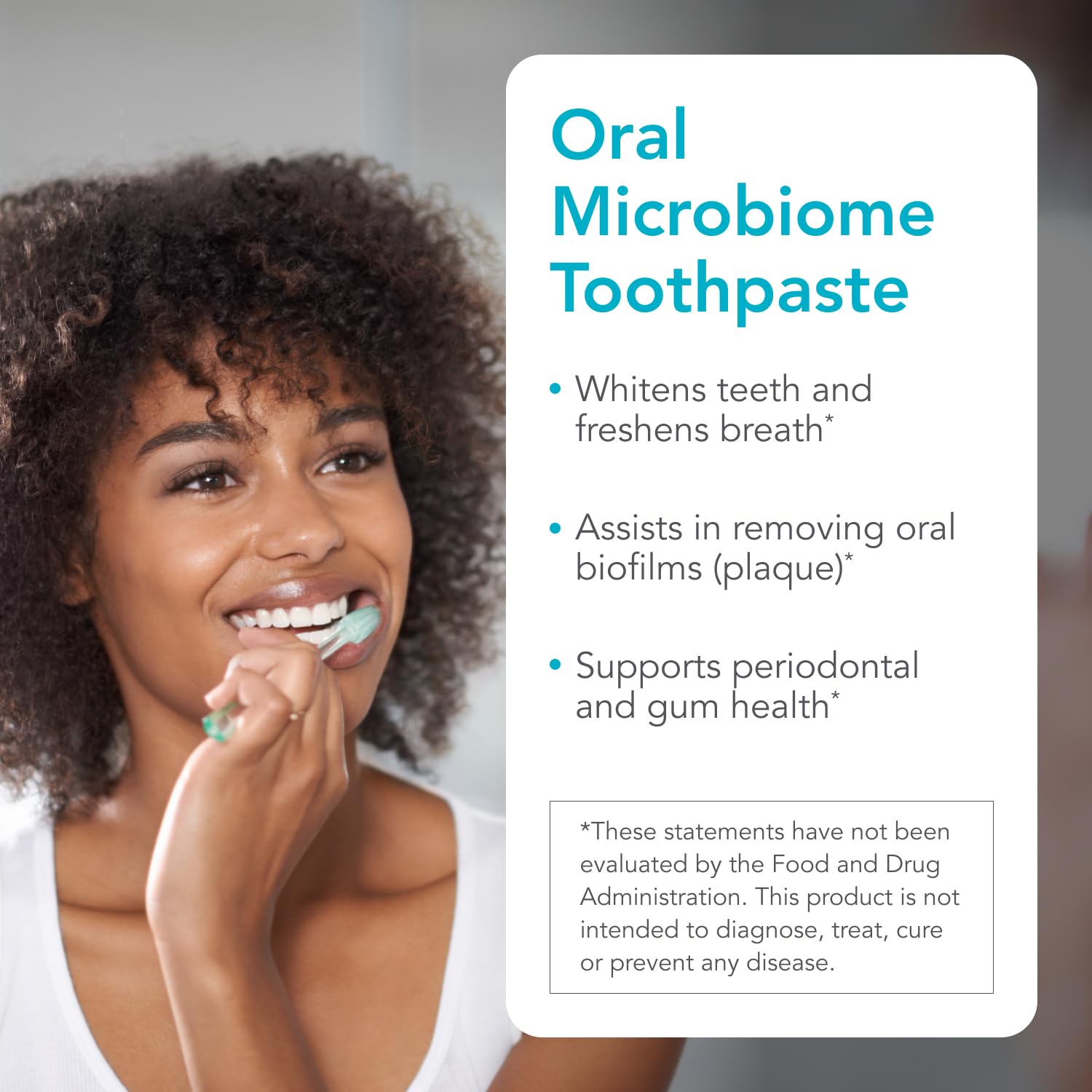 Biocidin Dentalcidin Fluoride Free Teeth Whitening Toothpaste for Adults - Plant-Based Toothpaste - Promote a Healthy Oral Microbiome, Remove Biofilm Plaque (3 Oz) Bio-Botanical Research uk supplements