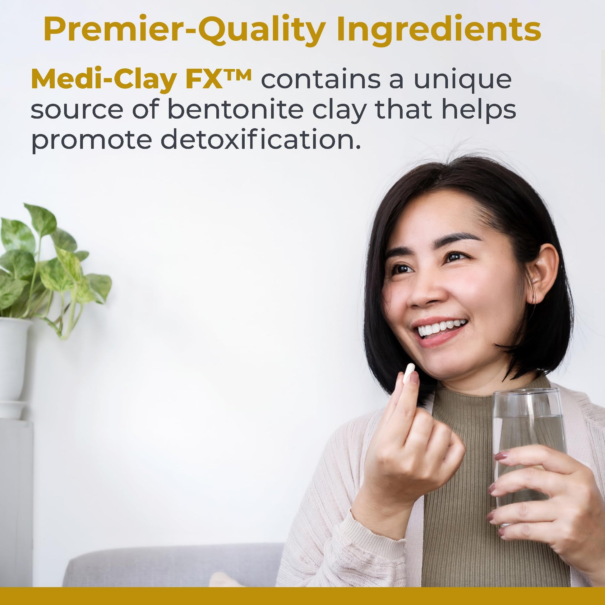 Premier Research Labs Medi-Clay-FX: Bentonite Clay Capsules for Detoxification | Food Grade Smectite Supplement | Absorb Toxins, Supports Cellular Health and Mold Detox - 90 Capsules Premier Research Labs uk supplements