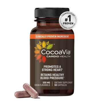CocoaVia Cardio Health Supplement, 30 Day, 500mg Cocoa Flavanols, Support Heart Health CocoaVia uk supplements