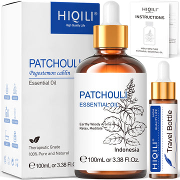HIQILI Patchouli Essential Oil 100ML, Pure Natural, for Perfume Making, Diffuser and Skin HIQILI uk supplements