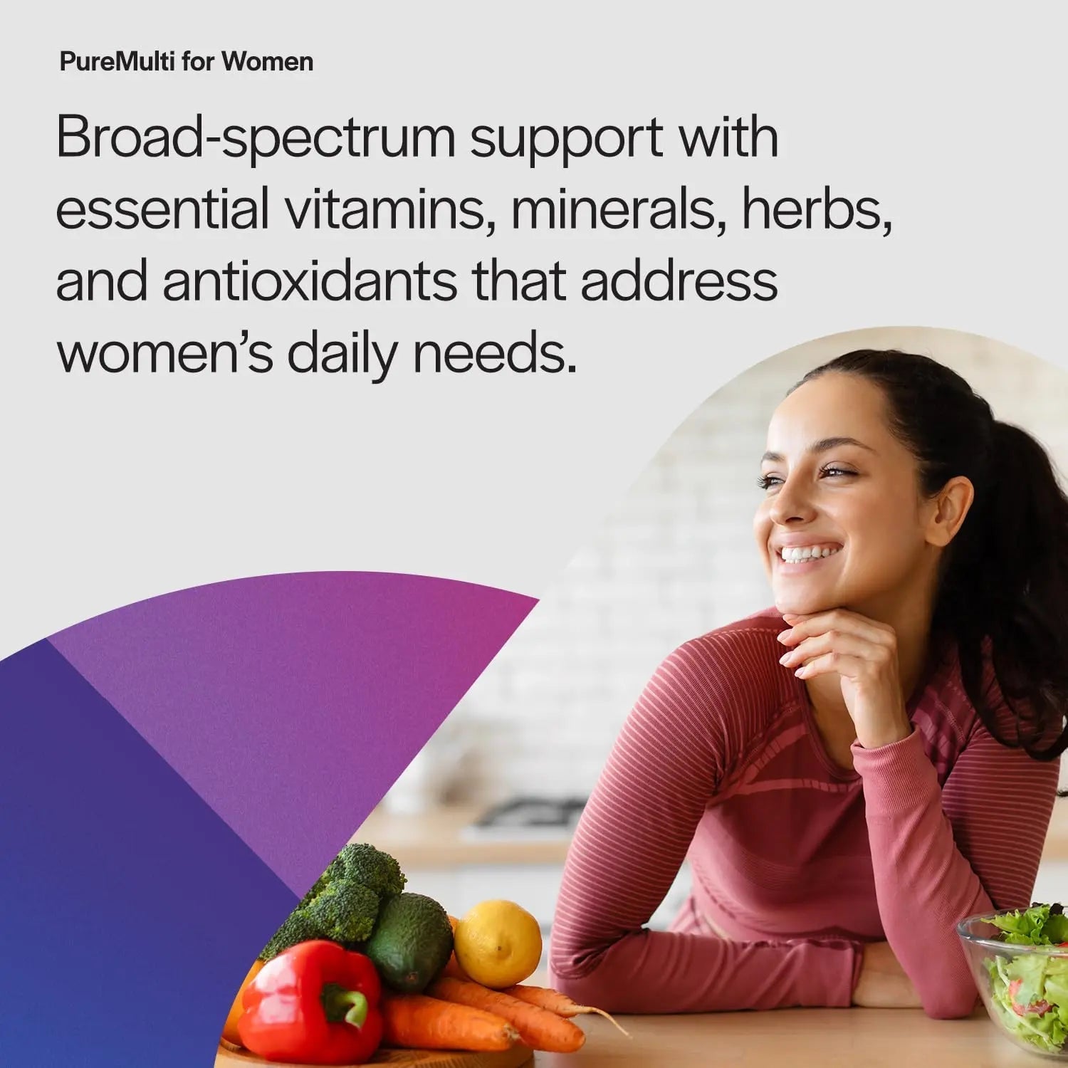 PureFormulas PureMulti for Women - Comprehensive Multivitamin for Women with Essential Nutrients and Herbal Support Womens Daily Multivitamins PureFormulas uk supplements