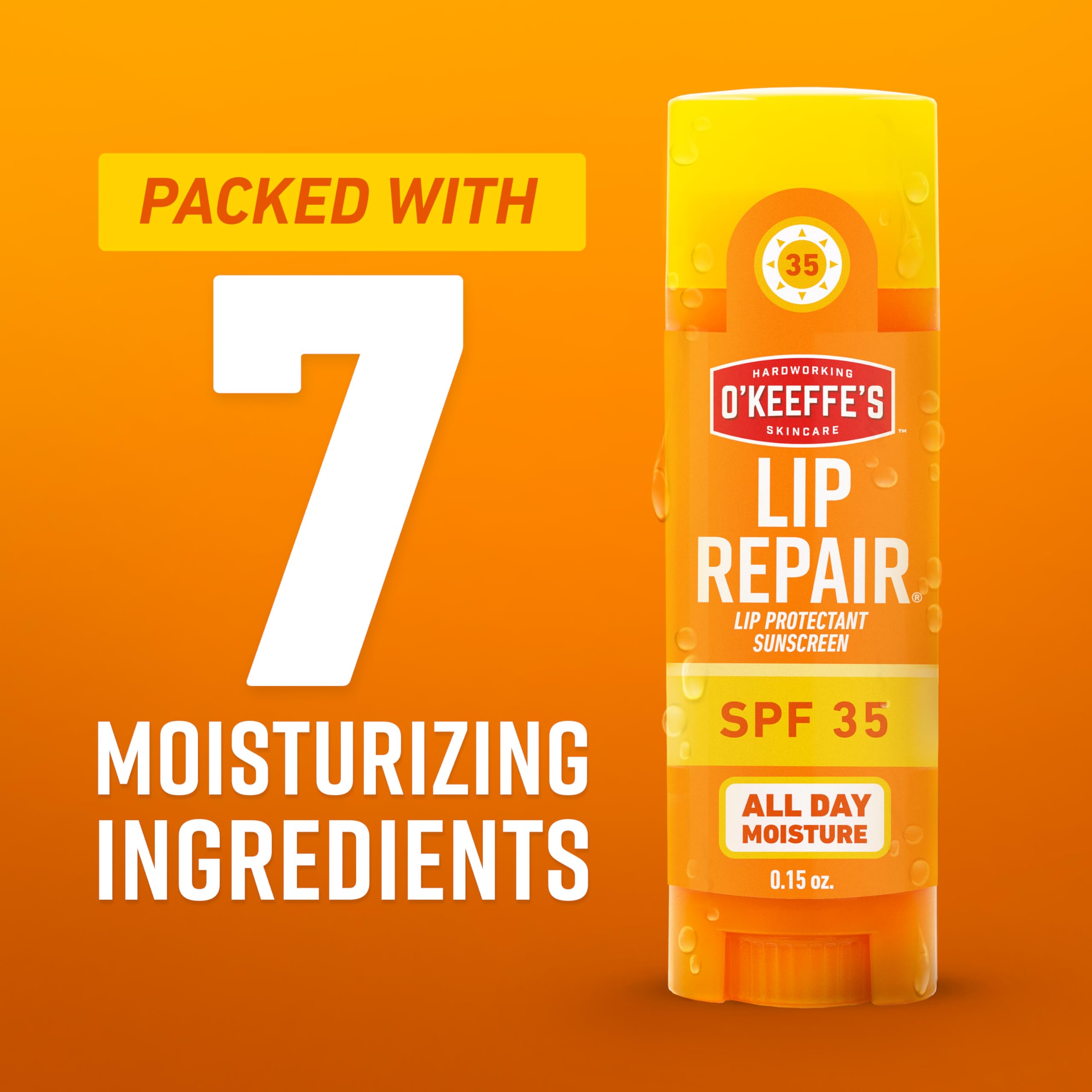 O'Keeffe's Lip Repair SPF 35 Lip Balm - Stick (3 Pack) - Sun-Safe Moisturizer for Extremely Cracked, Dry Lips O'Keeffe's uk supplements