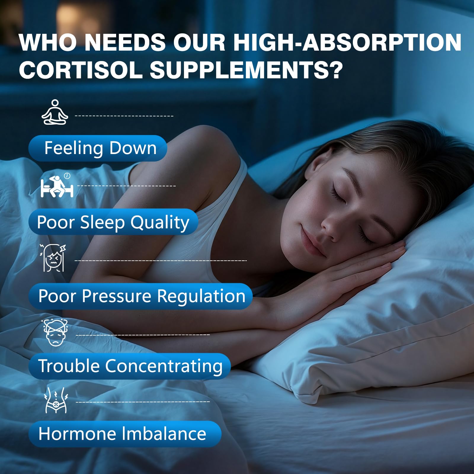 Bvlaue Cortisol Supplements for Women & Men - 15-in-1 Cortisol Reducer Manager Lower w/Ashwagandha,Magnesium,L-Theanine/Saffron Vitamin B6 & B12,60 Vegan CT for Stress Relief Sleep,Mood,Non-GMO Bvlaue uk supplements