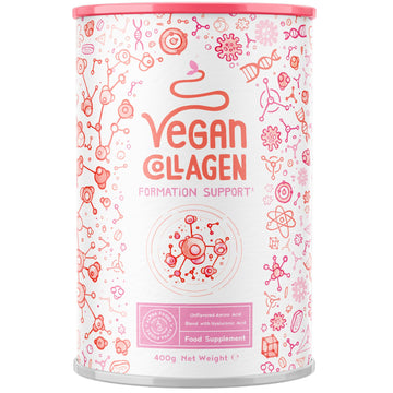 Vegan Collagen Powder with Hyaluronic Acid - Unflavoured 400g Powder Alpha Foods uk supplements