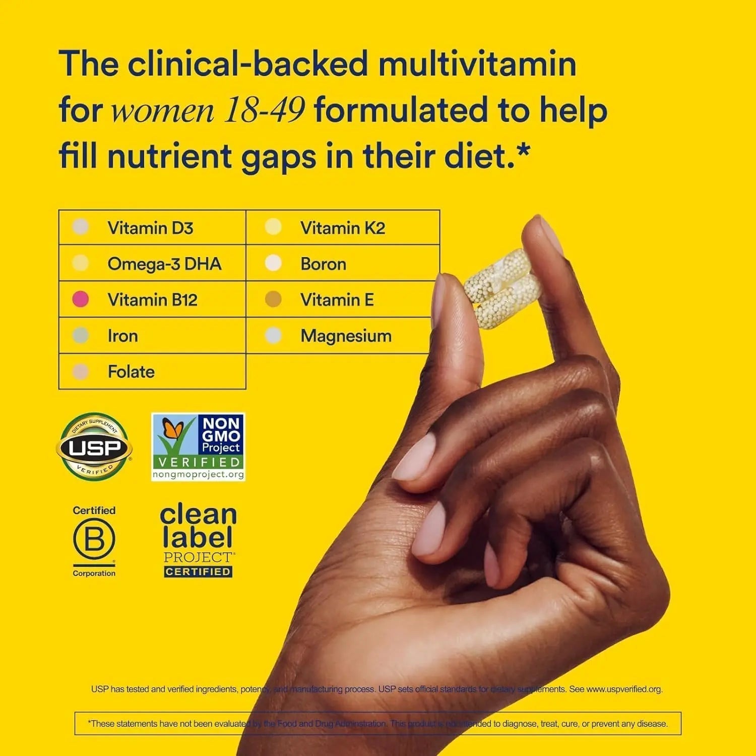 Ritual Multivitamin for Women 18+ with Vitamin D3 for Immune Support*, Vegan Omega 3 DHA, B12, Iron Ritual uk supplements
