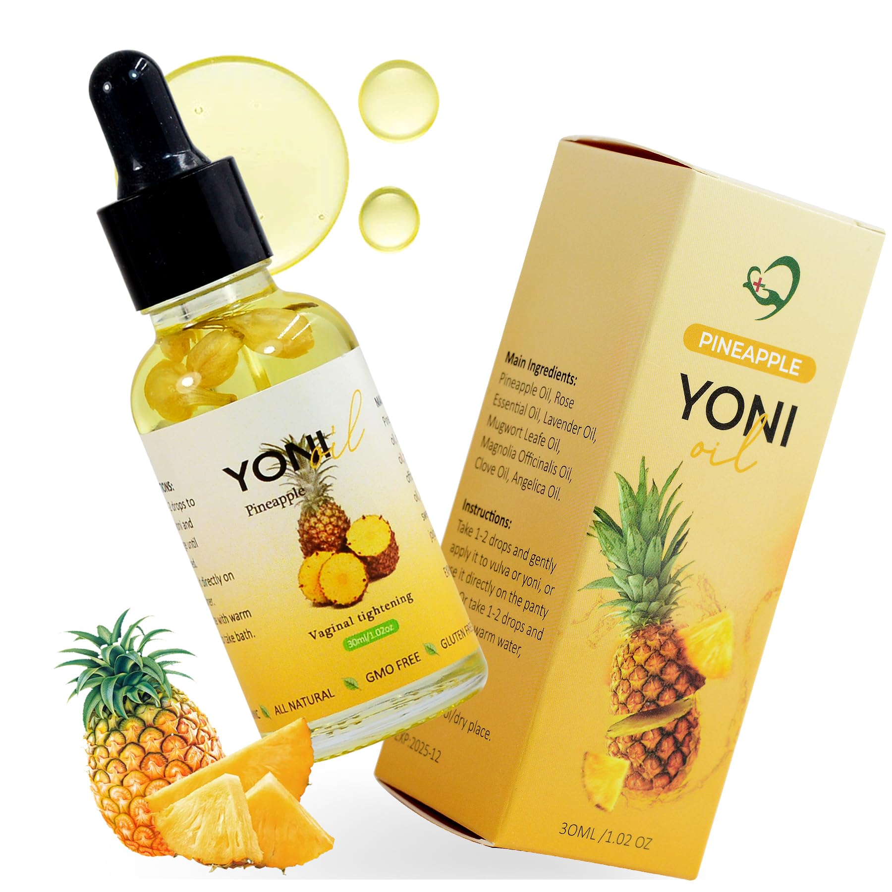 Aromlife Pineapple Feminine Oil Essential Yoni Oil, for Women Ph Balance and Wetness Vaginal Aromlife uk supplements