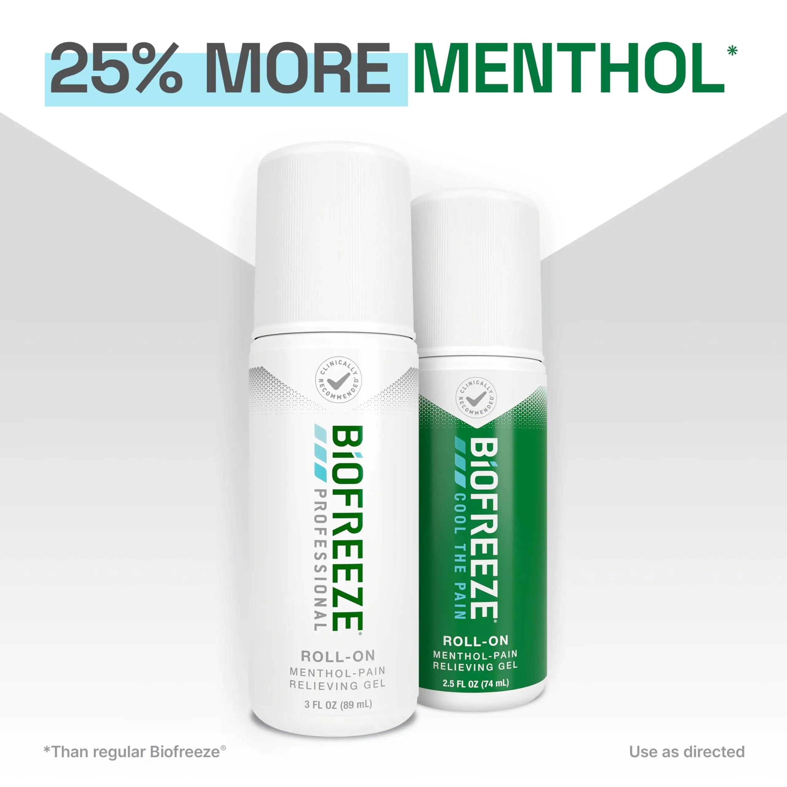 Biofreeze Professional Pain Relief Roll On, Knee & Lower Back Pain Relief, Arthritis Pain Reliever, Neck Pain Relief, Cooling Joint Pain Relief, Roll-On Menthol Gel 3 Fl Oz (Pack of 2) Biofreeze uk supplements