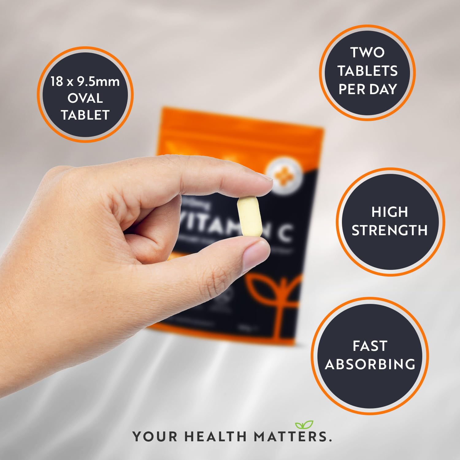 Vitamin C Tablets 1100mg – 180 Premium Vegan and Vegetarian Tablets – 3 Month Supply Nutravita uk supplements