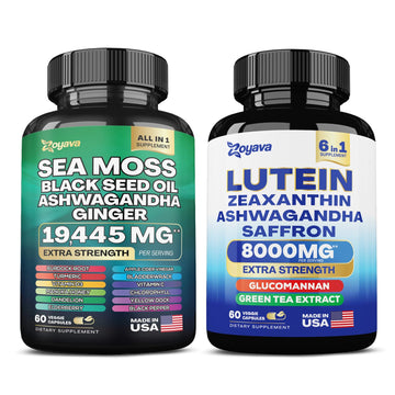 Zoyava Sea Moss 16-in-1 and Lutein 6-in-1 Bundle Zoyava uk supplements