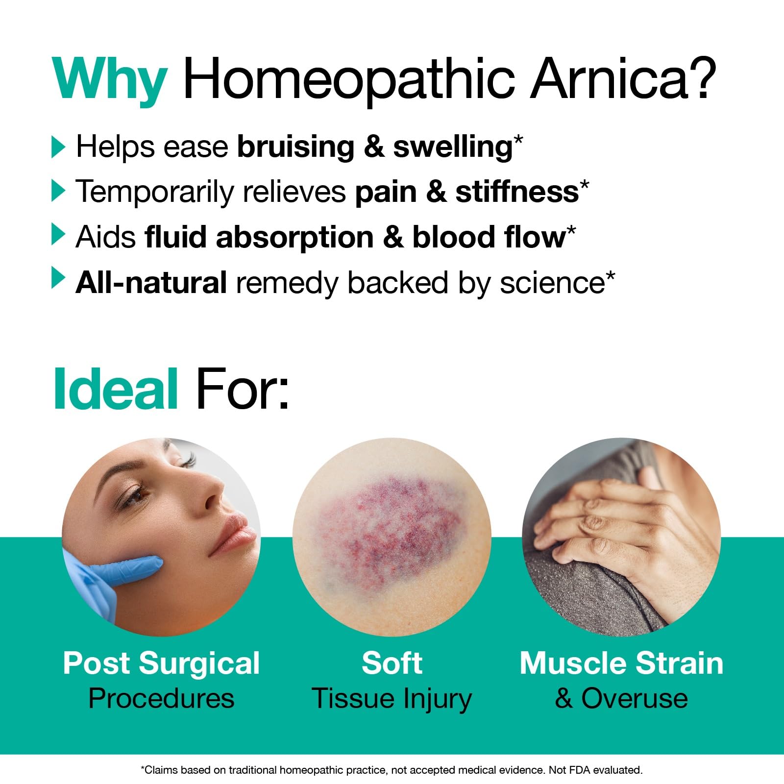 VitaMedica Arnica Montana 30X Homeopathic Tablets for Bruising Pain and Swelling | Plant Based Formula VitaMedica uk supplements