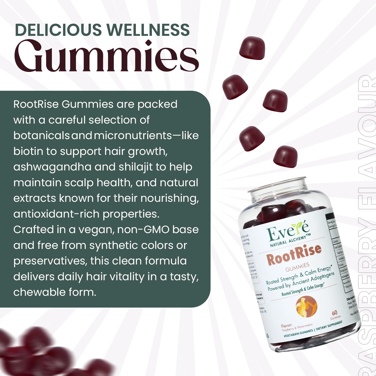 The EverÉ Natural Alchemy Evere RootRise Gummies - Shilajit + Ashwagandha Gummies The EverÉ Natural Alchemy uk supplements