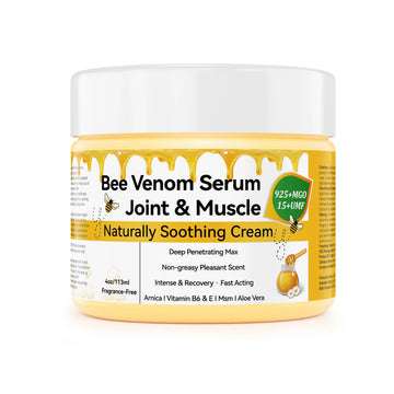 EOIK Bee Venom Muscle Bone Cream, Fast Acting, Relief for Back, Neck, Hand, Feet, Knee, Muscle, Shoulder, Topical, Wrist, Elbow, Hip, Nerve, Plantar, Ankle, Foot Discomfort, Vitamin B6 EOIK uk supplements