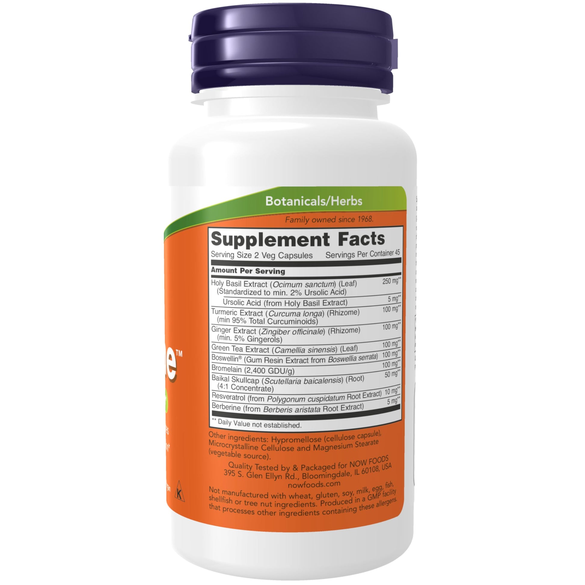 NOW Foods Supplements, D-Flame™ with a Blend of Complementary Herbs, Overexertion Support*, 90 Veg Capsules NOW Foods uk supplements