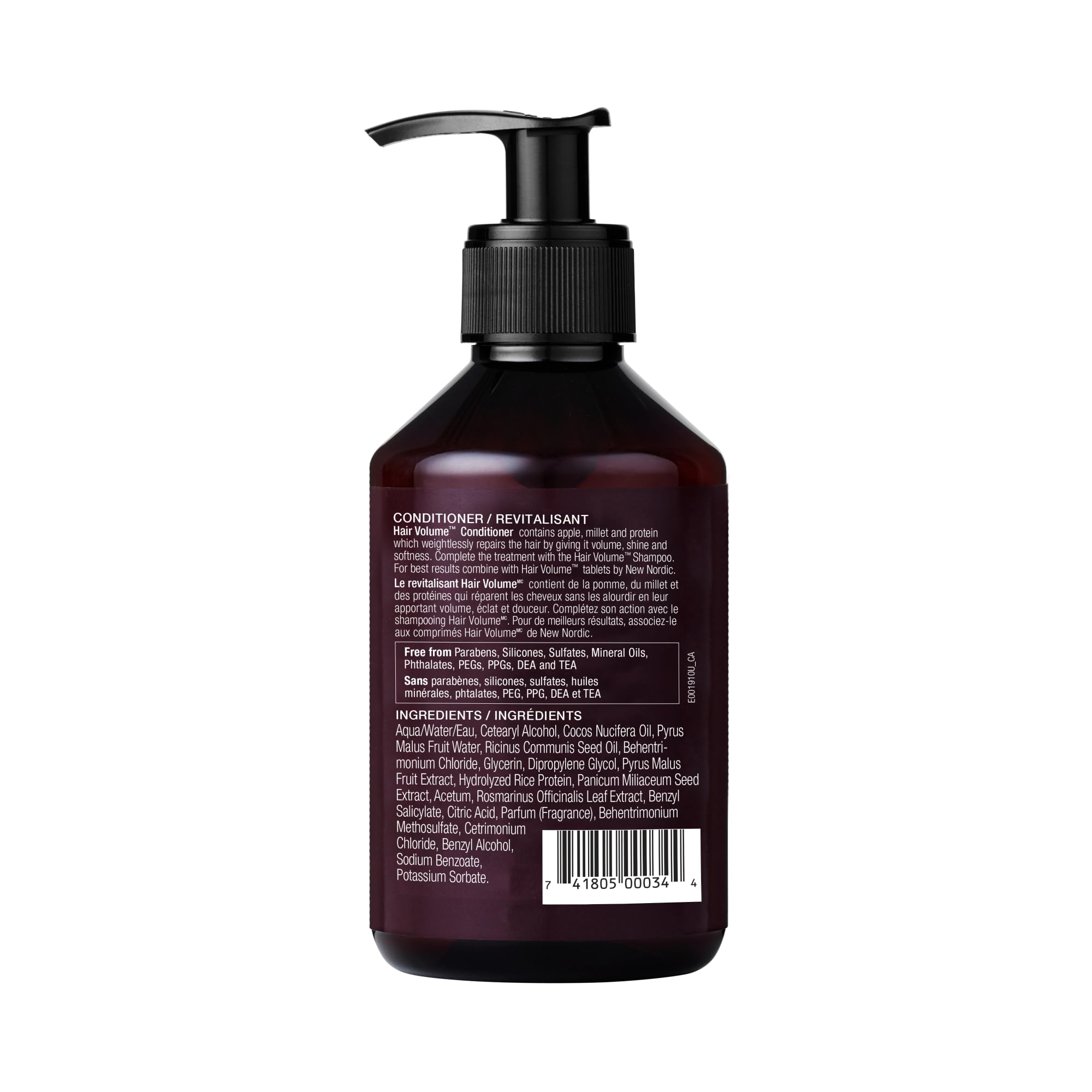 New Nordic Hair Volume Conditioner, Creamy Herbal Recipe to Weightlessly Hydrate, Volumize, Soften & Shine, Vegan, Clean Ingredients, 8.5 Fl Oz NEW NORDIC uk supplements