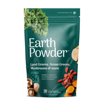 Earth Powder Daily Foundational Nutrition Supplement with 28 Greens & 10 Mushrooms | 87 Nutrients for Energy, Gut Health & Mental Clarity Earth Powder uk supplements