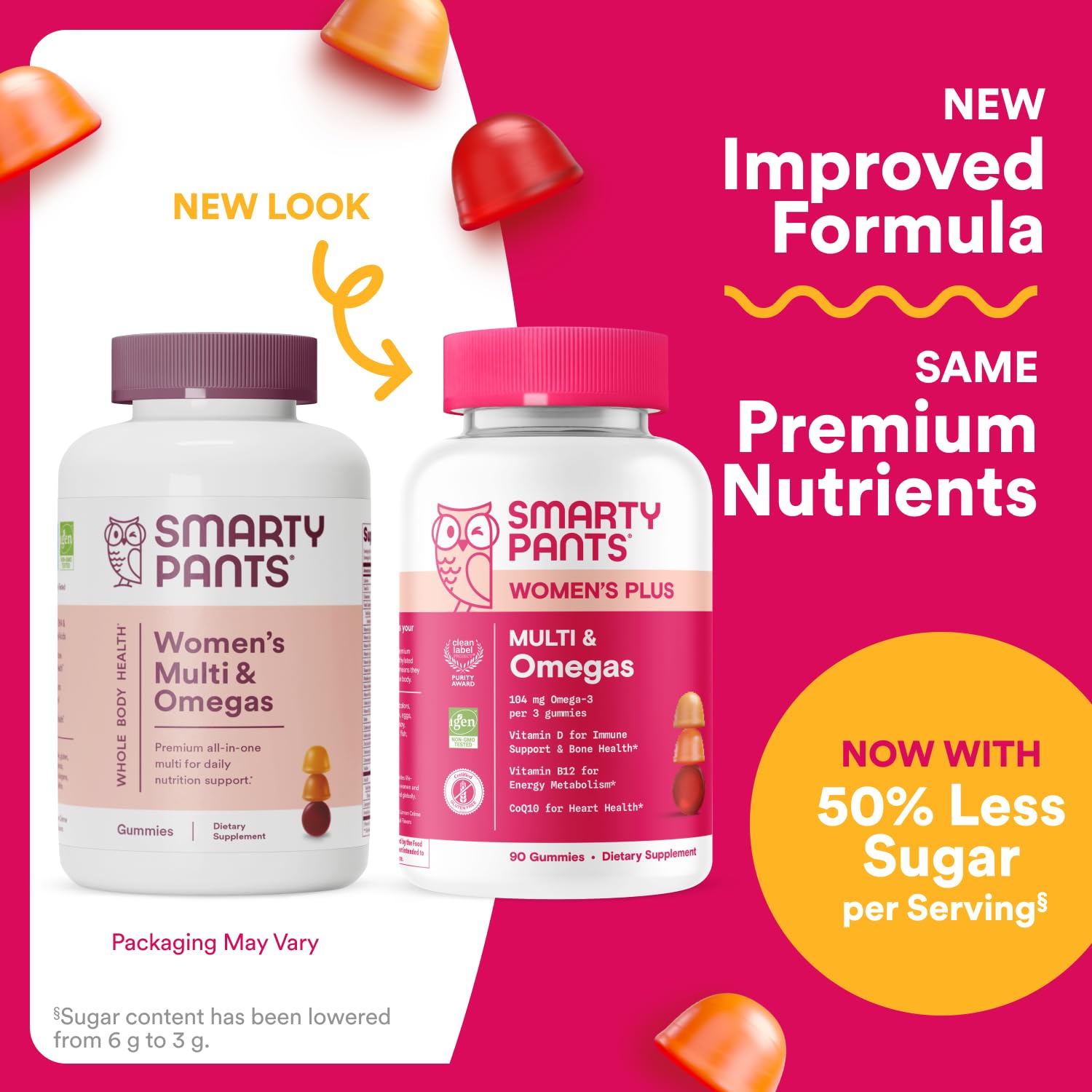 SmartyPants Women's Multivitamin Gummies - Improved Formula: Omega 3 (DHA/EPA), Methylfolate, CoQ10, Vitamin D3, C, Vitamin B12, B6, A, K & Zinc SmartyPants uk supplements