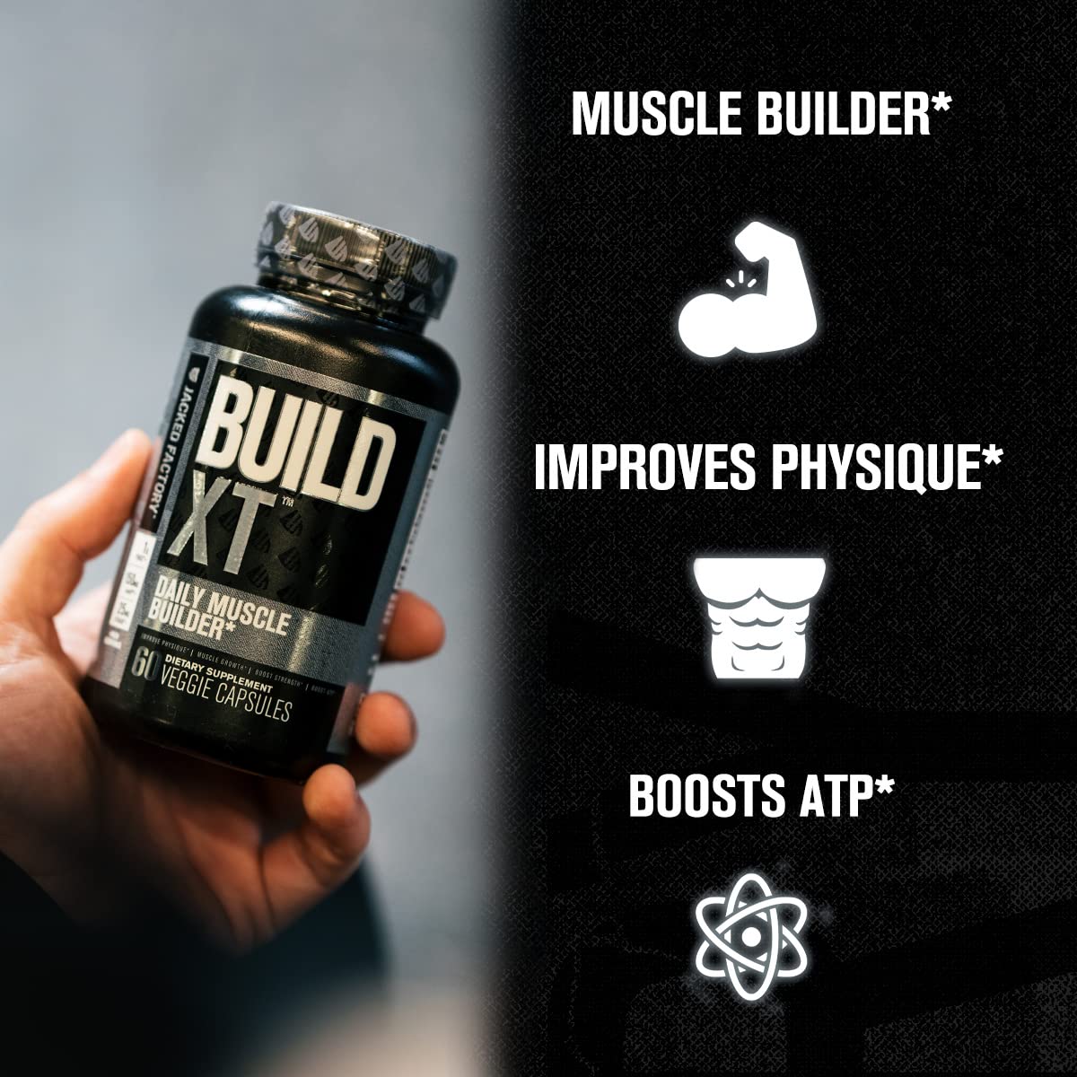 Jacked Factory Nitrosurge Pre-Workout in Arctic White & Build XT Muscle Building Bundle Jacked Factory uk supplements