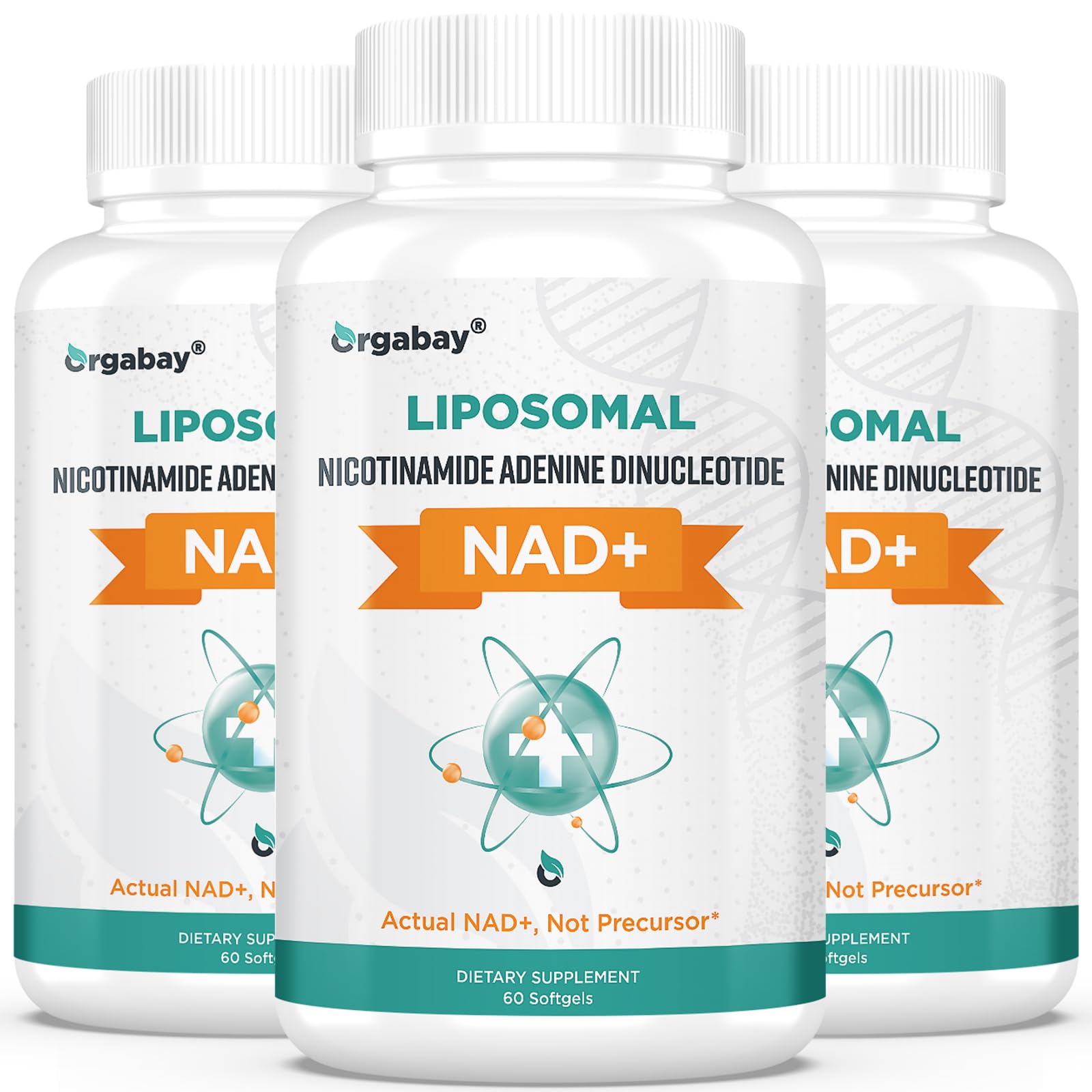 Orgabay Liposomal NAD+ Supplement 500 mg, High Absorption, Boost NAD+ with TMG 250 mg, Actual NAD Plus More Efficient Than Nicotinamide Riboside, Support Cellular Energy, Healthy Aging | 180 Softgels Orgabay uk supplements