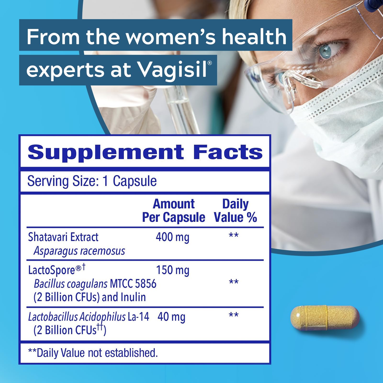 Vagisil Vaginal Health Supplements, Clinically-Proven Probiotics, Promotes Vaginal Health Vagisil uk supplements