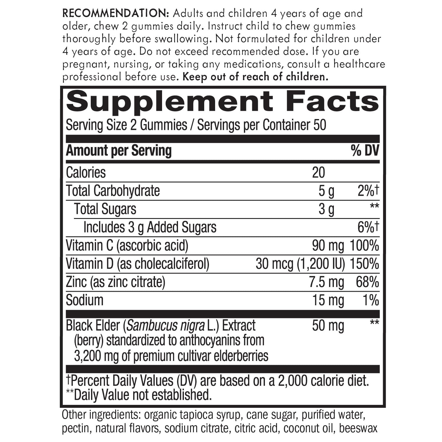 Nature's Way Sambucus Elderberry Gummies - Immune Support Supplement for Kids Nature's Way uk supplements