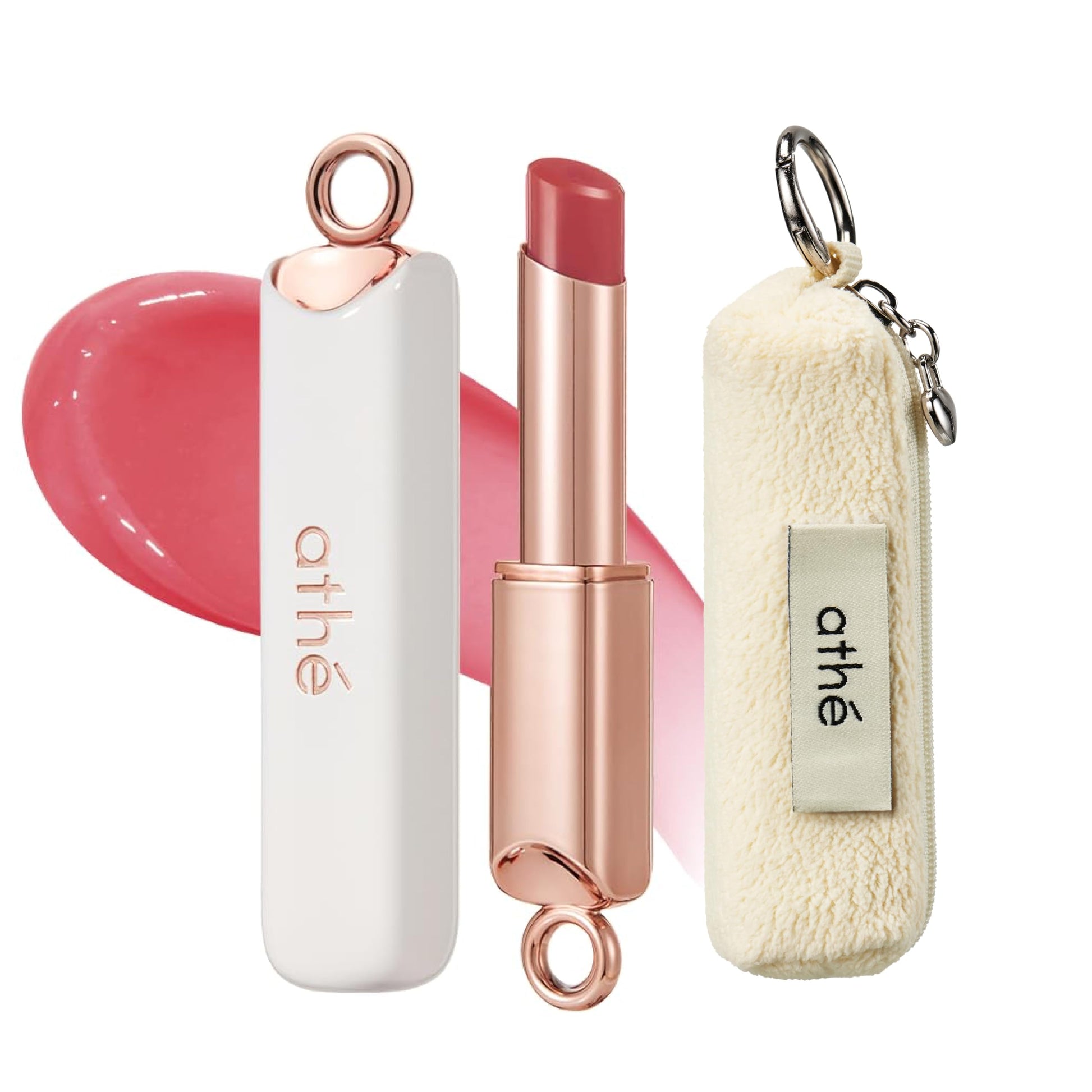 athé Everyday Tinted Lip Set – Tinted Lip Balm Stick with Madecassoside, Ceramide & Squalane, Includes Lip Pouch | Hydrating, Non-Sticky, Vegan K-Beauty Lip Care ATHÉ uk supplements