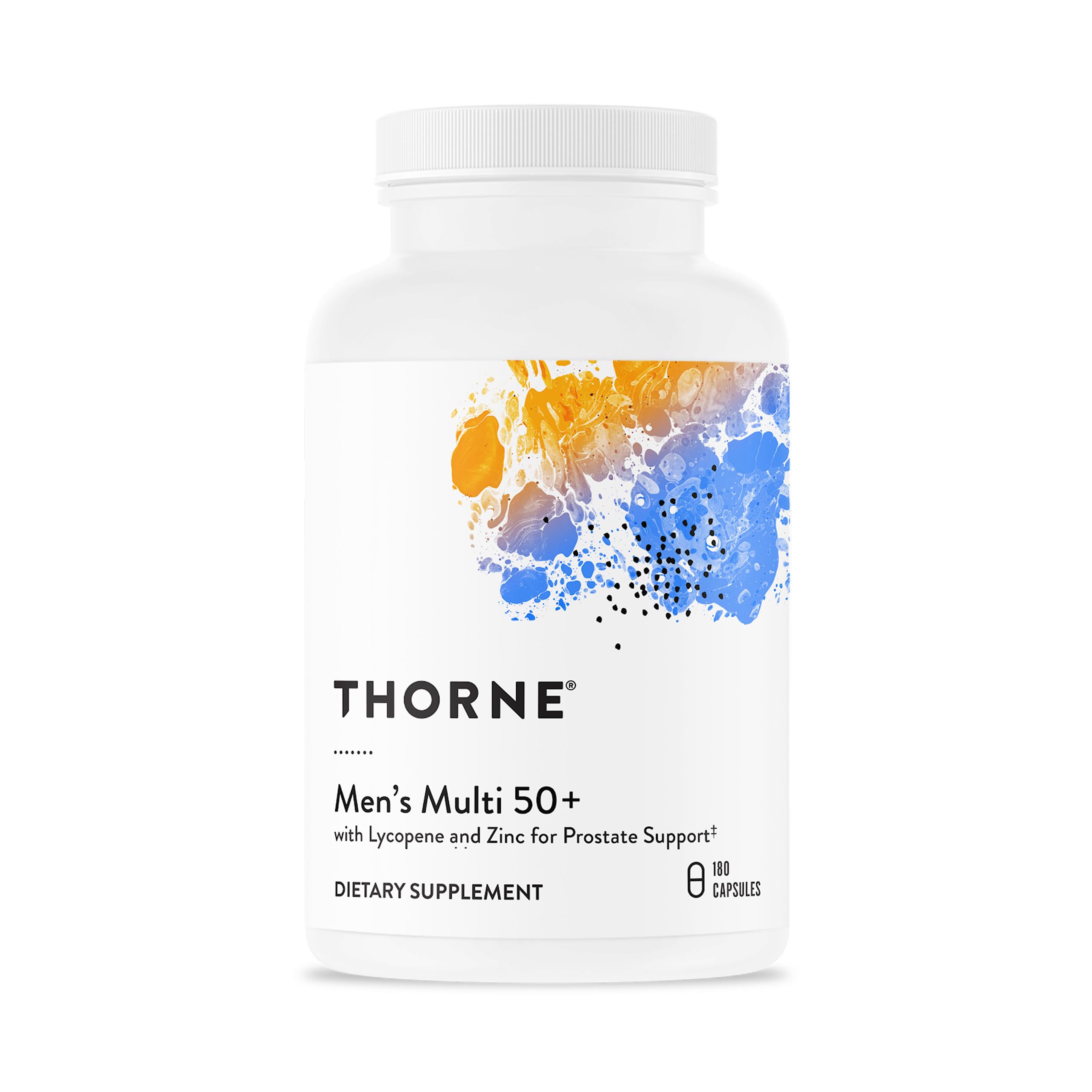 THORNE - Men's Multi 50+ - Comprehensive Daily Multivitamin with Vitamins A, B6, B12, C, D, E, Zinc & More - Support Heart, Brain, Prostate, Muscle & Immune Health* - 180 Capsules THORNE uk supplements