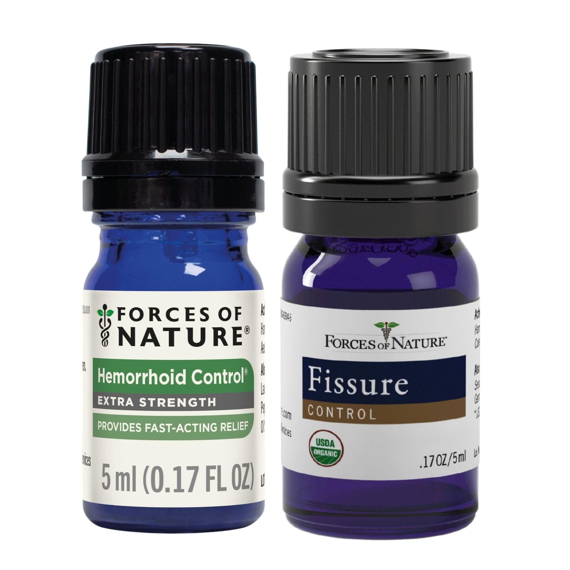 Forces of Nature Hemorrhoid Control Extra Strength (5ml) + Organic Fissure Care (5ml) | Virtual Bundle Forces of Nature uk supplements