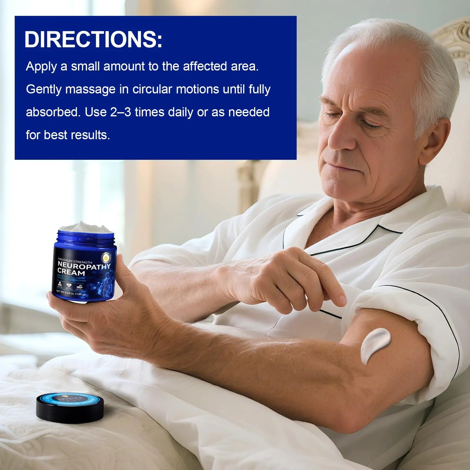 Neuropathy Cream Extra Strength 120g, Neuropathy Nerve Pain Relief Cream Contains Arnica, Vitamin B6 & Lavender, Deep Soothing & Moisturizing Aus Healthcare uk supplements